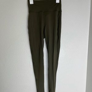Bombshell sportswear army green lace up back detail